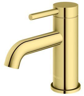 Смеситель для умывальника Kohlman Axel gold низкий QB100AGD, Золотой
