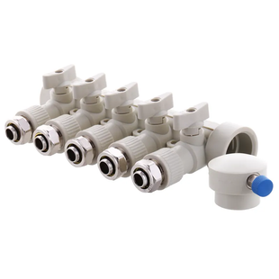 Коллектор распределительный Koer 5-way с фитингом (40x20) PPR K0193.Pro KP2558