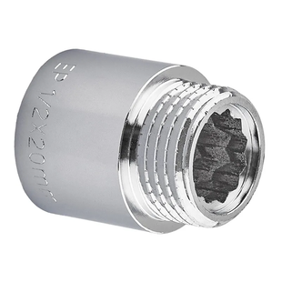 Подовжувач Europroduct Ep.E020.Chr - 1/2"MF-20мм хром EP6123