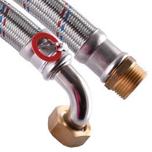 Шланг антивибрационный угловой Solomon 1&Prime; НВ 1,0м HS3001