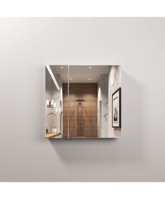 Зеркальный шкаф Мойдодыр для ванной комнаты Мойдодыр ЗШ-70x70, Белый