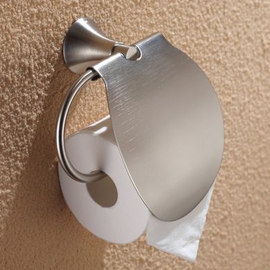Держатель туалетной бумаги с крышкой Kraus KEA-11126BN, Хром матовый