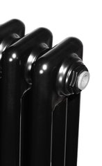 Вертикальный дизайнерский радиатор отопления Arttidesign Bari II 4/1800 чёрный матовый, Черный матовый