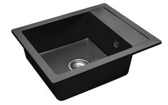 Кухонна мийка гранітна Rea Rino black ZLE-00103, Чорний