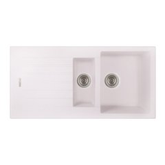 Кухонна мийка Apell Pietra Plus PTPL1002GW Total white, Білий