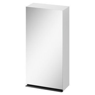 Зеркальный шкаф Cersanit Virgo 40 см (ручки черные) белый S522-009, Белый