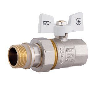 Кран шаровый с американкой прямой SD c антипротечкой 3/4 PN40 конус SD900NW20PN40