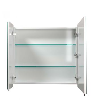 Зеркальный шкаф Мойдодыр для ванной комнаты ЗШ-80x70, Белый
