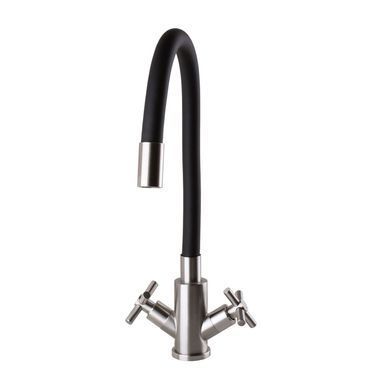 Смеситель для кухни Globus Lux Dukat SD4-203SB, Черный матовый
