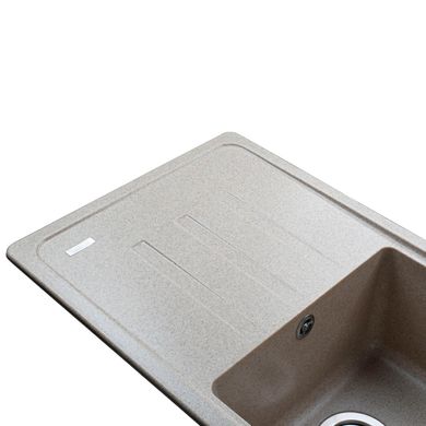 Кухонна мийка гранітна Globus Lux Lugano мигдаль 780х435мм-А0008, Терра