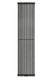 Вертикальний радіатор Praktikum 2 H-1800 мм, L-425 мм нижнє підключення PV 2180/11 9005M 99, Чорний матовий