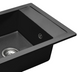 Кухонна мийка гранітна Rea Rino black ZLE-00103, Чорний