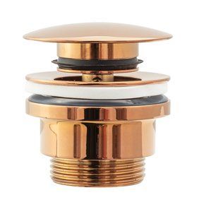 Донний клапан для умивальника Rea click-clack L.rose gold рожеве золото REA-A533A