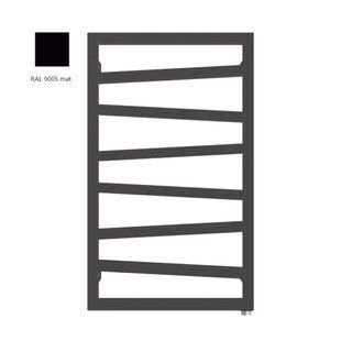 Полотенцесушитель электрический Terma 835x500 Zigzag WLZIG083050K9M5E8TS1D, Черный матовый