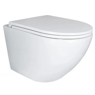 Унітаз підвісний Mixxus Premium Ellipse-0301-T3 495x365x365 мм, система змиву Tornado 3.0 MP6461, Білий