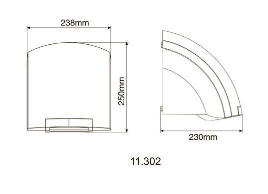 Сушарка для рук Hotec 11.302 ABS White