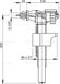 Впускной механизм с боковой подводкой и металлической резьбой (для пластиковых бачков) 3/8" Alcaplast  A16P-3/8"