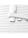 Смеситель для кухни однорычажный силиконовый гусак под фильтр латунный корпус гайка Ø35 белый Gappo 1/4 G4317-8, Белый