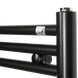 Водяной полотенцесушитель Zehnder Klaro 500 x 946 мм черный (ZSL-120-050-9017), Черный матовый, нижнее