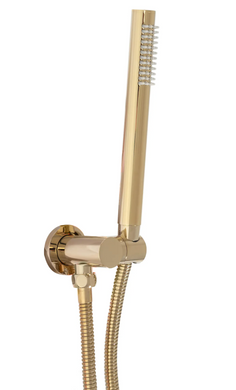 Душевая система скрытого монтажа Rea Lungo Miler + Box с термостатом gold REA-P6714, Золотой