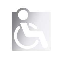 Табличка "Туалет для інвалідів" Bemeta Hotel 111022022, Нержавіюча сталь