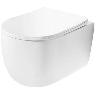 Подвесной унитаз Rea Eddy N Tornado Rimless white REA-C6560, Белый