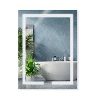 Зеркало Kroner KRP Spiegel VR1-5080 с LED-подсветкой и антизапотеванием CV030039, Белый