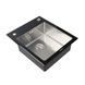 Кухонна мийка Platinum Handmade Black Glass 600x510x200, Чорний