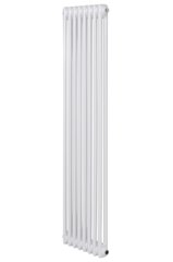 Вертикальный дизайнерский радиатор отопления Arttidesign Bari 8/1500 белый матовый, Белый матовый