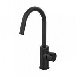 Смеситель для раковины высокий Paffoni Light без донного клапана black matt LIG078NO, Черный матовый