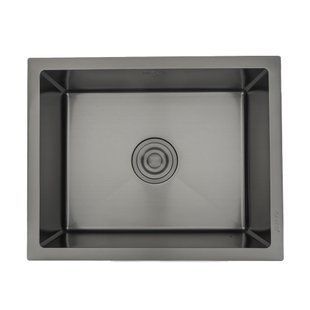 Кухонная мойка Gappo GS5040-6 встроенная 500x400 мм, нержавеющая сталь, поверхность PVD, Черный