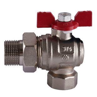 Кран шаровый угловой с американкой Arco 3/4&Prime; Sena 154304