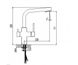 Змішувач для кухні з підключенням питної води Imprese Daicy 55009S-F, Хром матовый