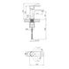 Змішувач для раковини Kroner KRM Fulda - W010 CV018077, Білий матовий