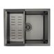 Кухонная мойка Gappo GS5040-6 встроенная 500x400 мм, нержавеющая сталь, поверхность PVD, Черный