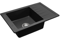 Кухонна мийка гранітна Rea Sten black ZLE-00106, Чорний