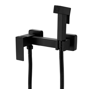 Смеситель для гигиенического душа наружного монтажа Zerix KUB-222 Black ZX4857, Черный матовый