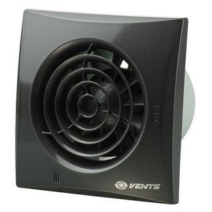 Малошумний вентилятор Vents 100 Квайт Т чорний сапфір