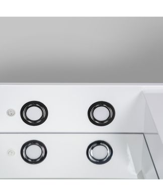 Дзеркало Мойдодир з шафкою СТ-60 з яскравою LED-підсвіткою, Білий