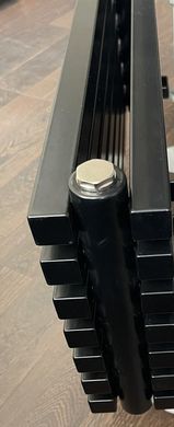 Дизайнерський радіатор горизонтальний Betatherm Quantum 2 H-405 мм, L-1000 мм з бічним підключенням BQH 2100/10 9005M 34, Чорний матовий