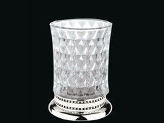 Склянка для зубних щіток Kugu Versace Freestand Glass 850C, Хром