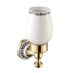 Керамічна склянка з настінним тримачем Kraus KEA-16504G, Золотий