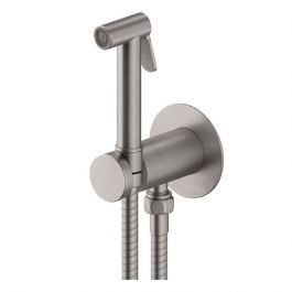 Гигиенический душ скрытого монтажа Paffoni new Bidet Kit с запорным смесителем steel ZDUP128ST, Нержавеющая сталь