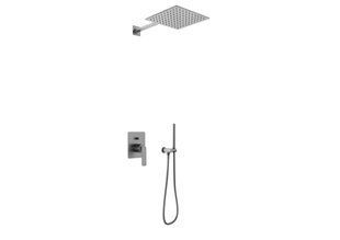 Душева система Kohlman Experience 25 graphite + BOX прихованого монтажу QW210EGQ25, Графит