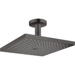 Верхній душ Hansgrohe Raindance Select E 300 1jet Air з тримачем до стелі Brushed Black 26250340, Шліфований чорний хром