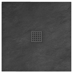Душевой поддон Rea black Rock 90x90 REA-K4581, Черный