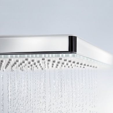 Верхній душ Hansgrohe Rainmaker Select 460 1jet з тримачем до стіни White/Chrome 24003400, Хром