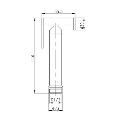 Бидетта Qtap B020 CRM, Хром