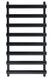 Дизайнерский полотенцесушитель Arttidesign Menton 8/992 чёрный матовый, Черный матовый
