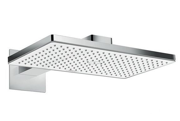 Верхній душ Hansgrohe Rainmaker Select 460 1jet з тримачем до стіни White/Chrome 24003400, Хром